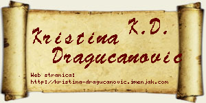 Kristina Dragucanović vizit kartica